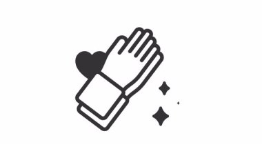 El ve kalp işaretleriyle dua etmek. Hac, ramazan, müslüman, ramazan, islam, mübarek, kareem, din, kutlama, oruç, kültür, din, müslüman ve bayram için uygundur.