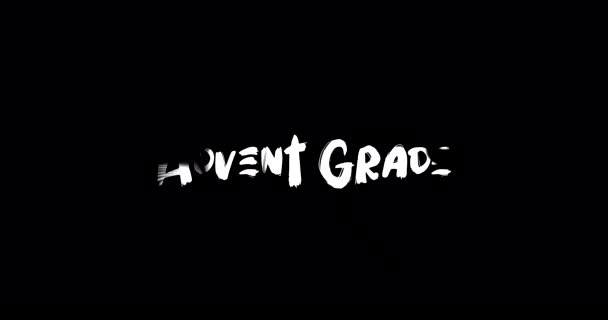 Advent Grade Effect Grunge Transition Typography Textová Animace Černém Pozadí — Stock video