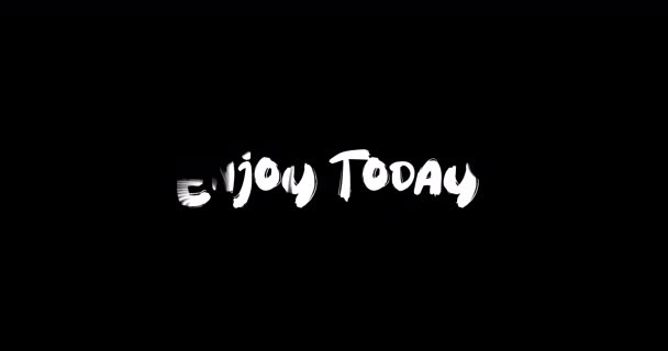 Enjoy Today Effet Grunge Transition Typographie Texte Animation Sur Fond — Video