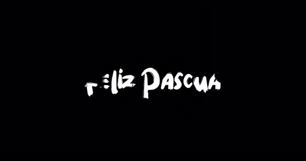 Grunge转换版图文字动画对黑人背景的利兹 帕斯库拉效应 — 图库视频影像