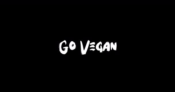 Vegan Effect Grunge Transition Τυπογραφία Text Animation Μαύρο Φόντο — Αρχείο Βίντεο