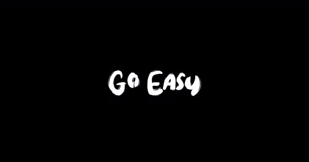 Easy Effect Grunge Transition Tipografía Animación Texto Sobre Fondo Negro — Vídeos de Stock