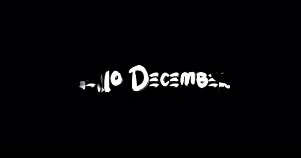 Γεια Σου Δεκέμβριο Επίδραση Της Grunge Μετάβασης Τυπογραφία Κείμενο Animation — Αρχείο Βίντεο