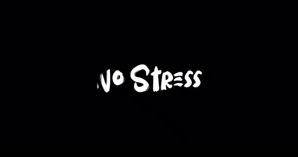 Bez Efektu Změny Velikosti Stresu Při Psaní Animace Textu Černém — Stock video