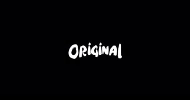 Orijinal Grunge Geçiş Efekti Kara Arkaplan Metin Canlandırması 