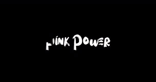 Pink Power Grunge Efecto Transición Tipografía Animación Texto Sobre Fondo — Vídeos de Stock