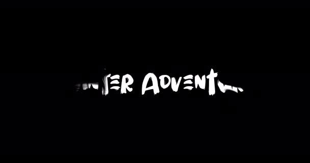 Winter Adventure Effect Grunge Transition Typography Textová Animace Černém Pozadí — Stock video
