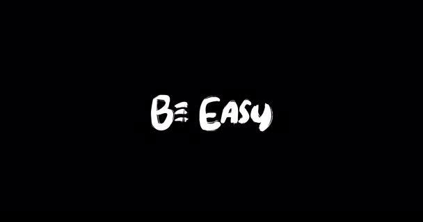 Easy Effect Grunge Transition Typografie Tekst Animatie Zwarte Achtergrond — Stockvideo