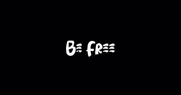 Free Effect Grunge Átmeneti Tipográfia Szöveg Animáció Fekete Háttér — Stock videók