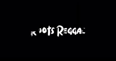 Grunge Geçiş Tipografisi Reggae Efekti Kara Arkaplan Metin Canlandırması 