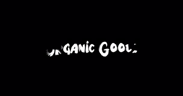 Επίδραση Οργανικών Προϊόντων Της Grunge Transition Τυπογραφία Κείμενο Animation Μαύρο — Αρχείο Βίντεο