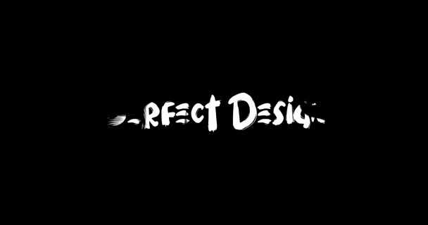 Perfect Design Effect Της Grunge Transition Τυπογραφία Κείμενο Animation Μαύρο — Αρχείο Βίντεο