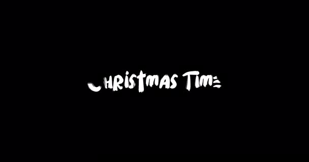 배경에 그런지 타이포그래피 텍스트 애니메이션의 크리스마스 — 비디오