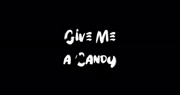 Give Candy Grunge Efecto Transición Tipografía Animación Texto Sobre Fondo — Vídeo de stock