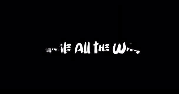 Jungle All Way Grunge Transition Effect Typography Textová Animace Černém — Stock video