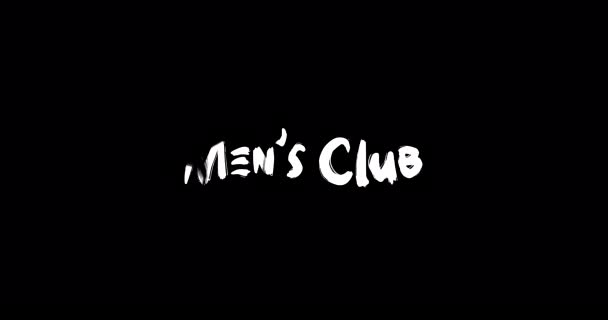 Club Masculin Grunge Transition Effet Typographie Texte Animation Sur Fond — Video