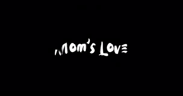 Amor Mamá Grunge Efecto Transición Tipografía Animación Texto Sobre Fondo — Vídeo de stock