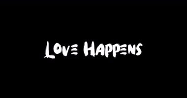 Aşk Oluyor Aşk Grunge Geçiş Efekti Metin Tipografisi Siyah Arkaplan Animasyonu 