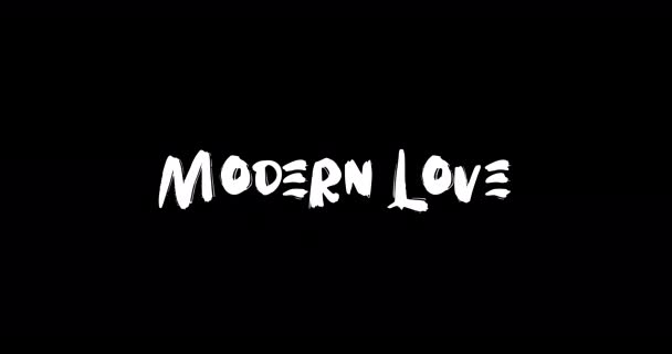 文本地形图动画对黑人背景的现代爱情 爱情引申Grunge转换效应 — 图库视频影像