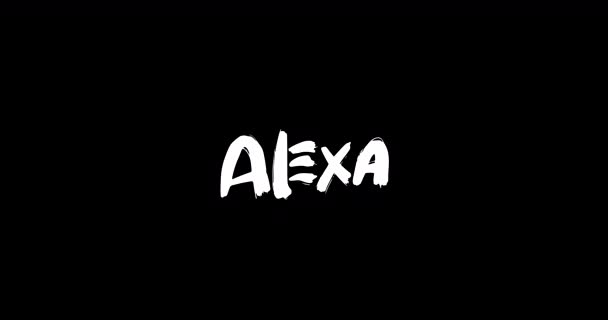 Alexa Жінки Гранж Розв Язати Перехідний Ефект Анімованої Сміливої Текстової — стокове відео