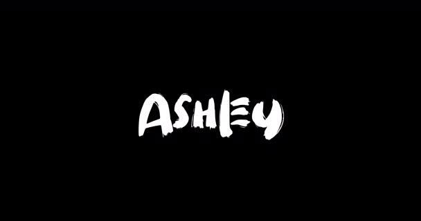 Jestem Ashley Imię Nazwisko Kobiety Grunge Rozwiąż Przejściowy Efekt Animowanej — Wideo stockowe