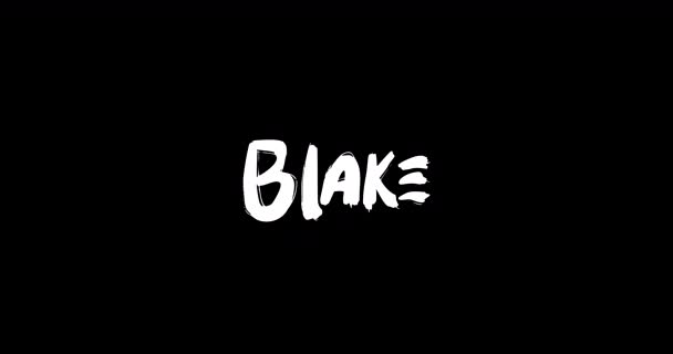 Nome Delle Donne Blake Grunge Sciogliere Effetto Transizione Della Tipografia — Video Stock