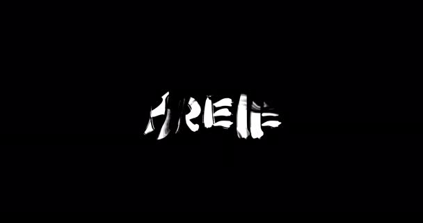 Brielle Women Name Grunge Rozpuścić Efekt Przejściowy Animowanej Pogrubionej Typografii — Wideo stockowe