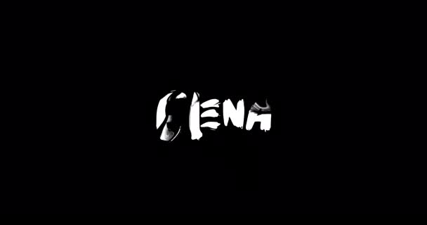 Elena Women Name Grunge Rozwiąż Przejściowy Efekt Animowanej Pogrubionej Typografii — Wideo stockowe