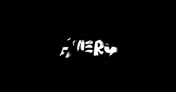 Emery Women Name Grunge Los Overgangseffect Van Geanimeerde Vetgedrukte Teksttypografie — Stockvideo