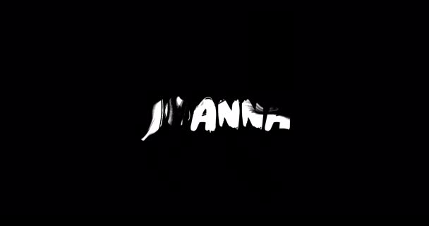 Siyah Arkaplan Üzerine Cesur Metin Animasyonunun Dijital Grunge Geçiş Efektinde — Stok video