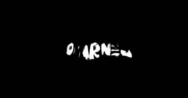 Journey Nombre Femenino Grunge Digital Efecto Transición Tipografía Texto Negrita — Vídeo de stock