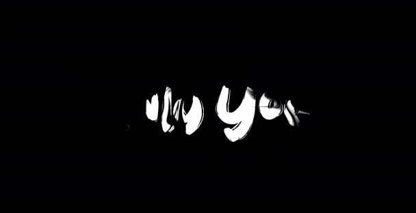 Endast Älskar Citat Grunge Övergång Effekt Text Typografi Animation Svart — Stockvideo