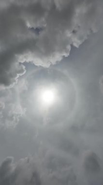 Bulut Hareketi Kara Bulutlu Yağmurlu Gökyüzü Dikey Zaman Çizelgesi