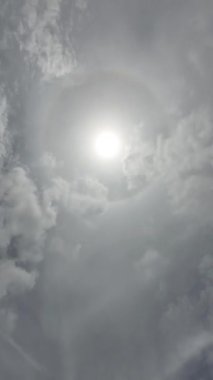 Pofuduk Koyu Bulutlu Gök Gürültüsü Dikey Görüntü Zamanı 