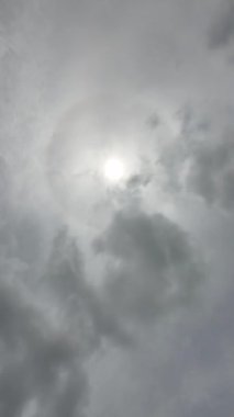 Pofuduk Koyu Bulutlu Gök Gürültüsü Dikey Görüntü Zamanı 