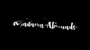 Arıza Efektinin Animasyon Arkaplanı El Yazısı Tipografisi Noel Alıntısı Nezaketi Yükseldi