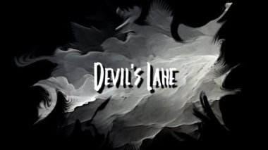 Devil 's Lane Cadılar Bayramı Animasyon Metin Harfleri Hareketli Grafik Grunge Arkaplanı