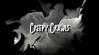 Creepy Crals Halloween Animasyon Metin Harfleri Hareketli Grafik Grunge Arkaplanı