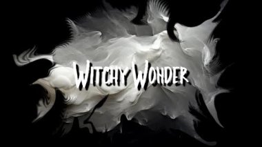 Witchy Wonder Cadılar Bayramı Animasyon Metin Harfleri Hareketli Grafik Grunge Arkaplanı