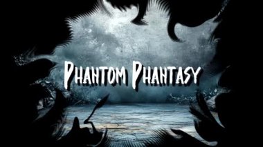 Phantom Phantasy Mutlu Cadılar Bayramı Deyimi Grunge Dumanlı Arkaplanda Animasyon Metni Tipografisi
