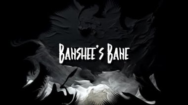 Banshees Mutlu Cadılar Bayramı Deyimi Grunge Dumanlı Arkaplanda Animasyon Metin Tipografisi