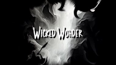 Wicked Wonder Mutlu Cadılar Bayramı Deyimi Grunge Dumanlı Arkaplanda Metin Tipografisi