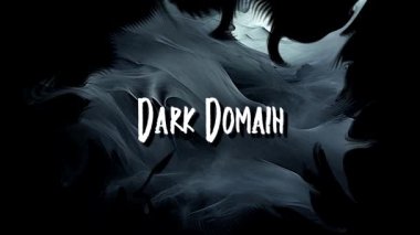 Karanlık Alan Adı Mutlu Cadılar Bayramı Deyimi Grunge Dumanlı Arkaplanda Animasyon Metin Tipografisi