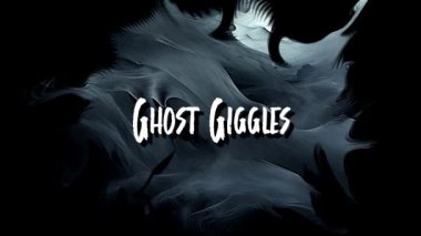 Hayalet Kıkırdar Cadılar Bayramı Alıntı Animasyon Metin Harfleri Hareketli Grafik Grunge Arkaplanı