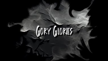Gory Glories Cadılar Bayramı Animasyon Metin Harfleri Hareketli Grafik Grunge Arkaplanı
