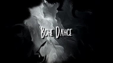 Kemik Dansı Cadılar Bayramı Animasyon Metin Harfleri Hareketli Grafik Grunge Arkaplanı