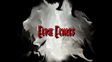 Eerie Echoes Mutlu Cadılar Bayramı Deyimi Grunge Dumanlı Arkaplanda Animasyon Metni Tipografisi