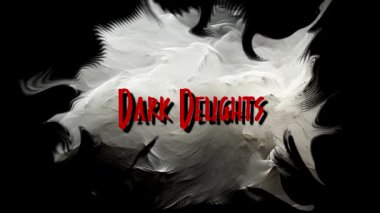 Kara Delikler Mutlu Cadılar Bayramı Deyimi Grunge Dumanlı Arkaplanda Animasyon Metni Tipografisi