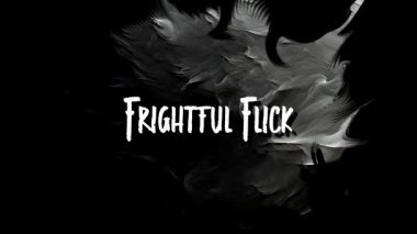 Korkunç Flick. Mutlu Cadılar Bayramı Deyimi Grunge Dumanlı Arkaplanda Animasyon Metin Tipografisi
