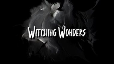 Witching Wonders Mutlu Cadılar Bayramı Deyimi Grunge Dumanlı Arkaplanda Animasyon Metin Tipografisi